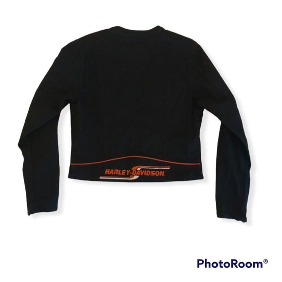 Women's Large L Harley-Davidson Denim Jacket Embroidered 96217-05VW - Picture 2 of 8